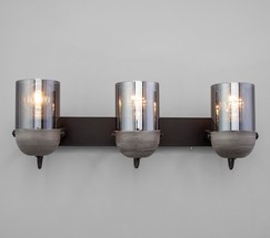 Настенный светильник 20122/3 черный/тертый серый