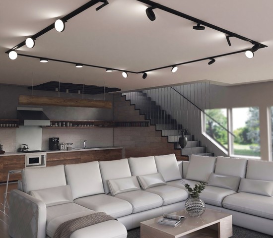 Трековый светильник Pila черный 12W 4200K (85078/01) однофазный