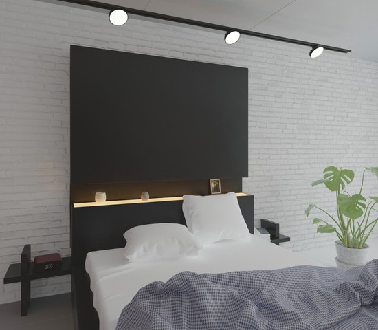 Трековый светильник Pila черный 12W 4200K (85078/01) однофазный