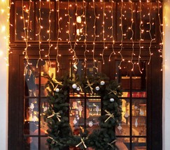 Уличная гирлянда 200-101 теплый белый с эффектом мерцания 2*3м IP65