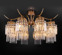 Люстра 10119/8 золото/прозрачный хрусталь Strotskis