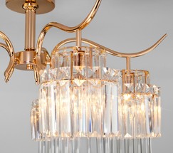Люстра 10119/5 золото/прозрачный хрусталь Strotskis