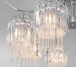 Люстра 10119/8 хром/прозрачный хрусталь Strotskis