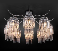 Люстра 10119/8 хром/прозрачный хрусталь Strotskis