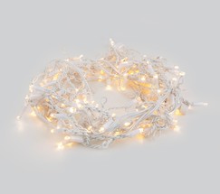 Уличная гирлянда 100-101 теплый белый с эффектом мерцания 3*0,6 м IP65