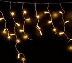 Уличная гирлянда 100-101 теплый белый с эффектом мерцания 3*0,6 м IP65