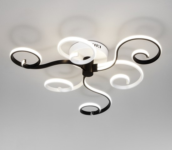 Люстра 90149/3 белый/черный