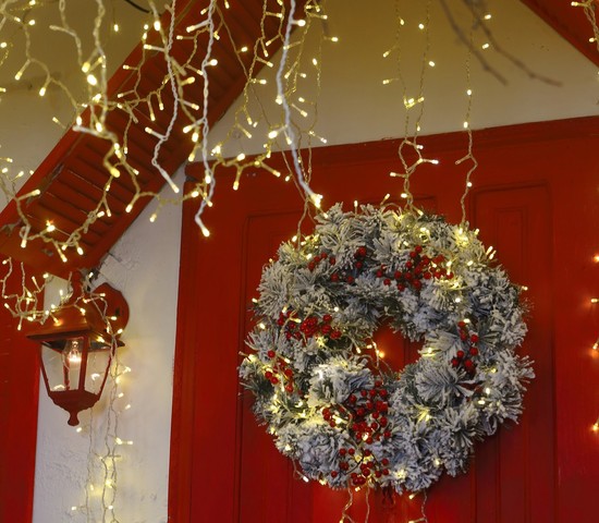 Уличная гирлянда 100-101 теплый белый 3*0,6 м IP65