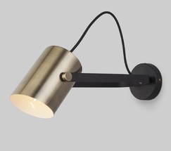 Настенный светильник 20092/1 черный/античная бронза