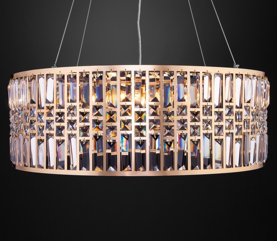 Люстра 10116/8 золото/прозрачный хрусталь Strotskis