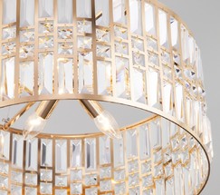 Люстра 10116/5 золото/прозрачный хрусталь Strotskis