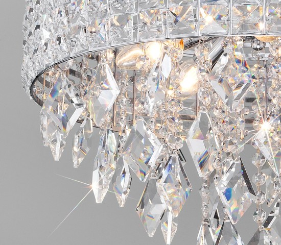Люстра 10115/8 хром/прозрачный хрусталь Strotskis