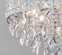 Люстра 10115/8 хром/прозрачный хрусталь Strotskis