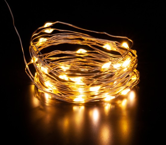 Уличная гирлянда 400-007 теплый белый 5м IP20