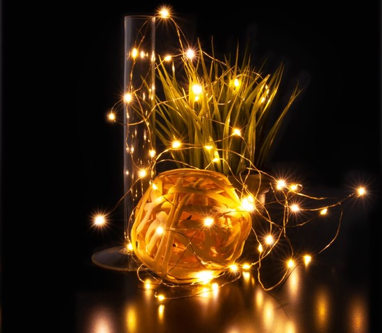 Уличная гирлянда 400-007 теплый белый 5м IP20