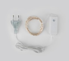 Уличная гирлянда 400-007 теплый белый 5м IP20