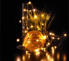 Уличная гирлянда 400-007 теплый белый 5м IP20