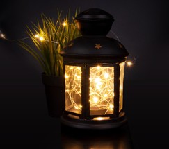 Уличная гирлянда 400-007 теплый белый 5м IP20