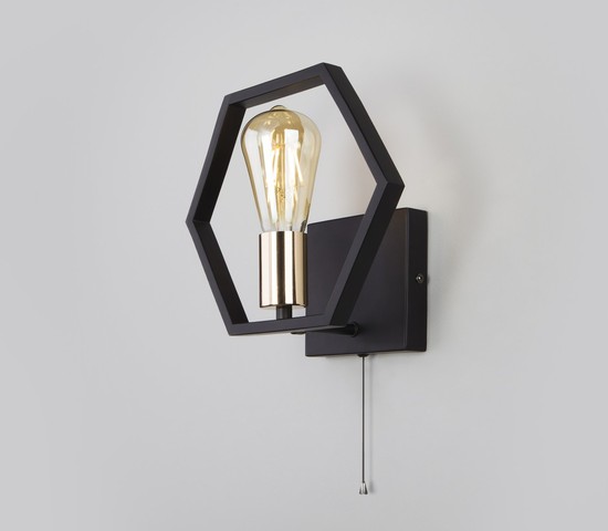 Настенный светильник 70117/1 черный