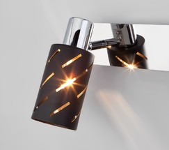 Настенный светильник 20090/3 черный/хром