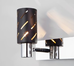 Настенный светильник 20090/2 черный/хром