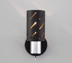 Настенный светильник 20090/1 черный/хром