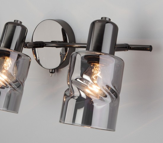 Настенный светильник 20120/3 чёрный жемчуг