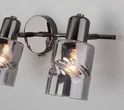 Настенный светильник 20120/3 чёрный жемчуг