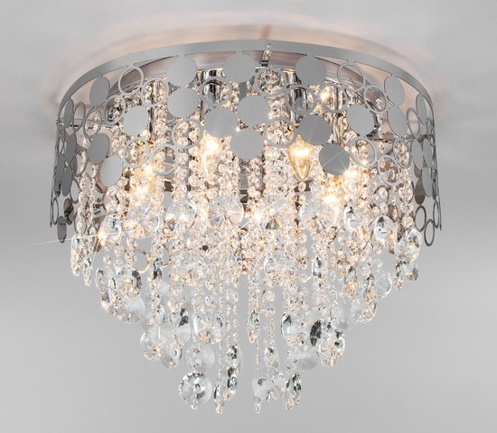Люстра 10114/8 хром/прозрачный хрусталь Strotskis
