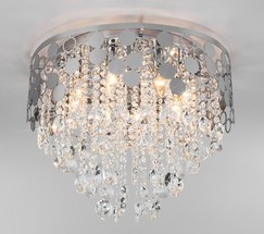 Люстра 10114/8 хром/прозрачный хрусталь Strotskis