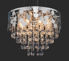 Люстра 10114/8 хром/прозрачный хрусталь Strotskis