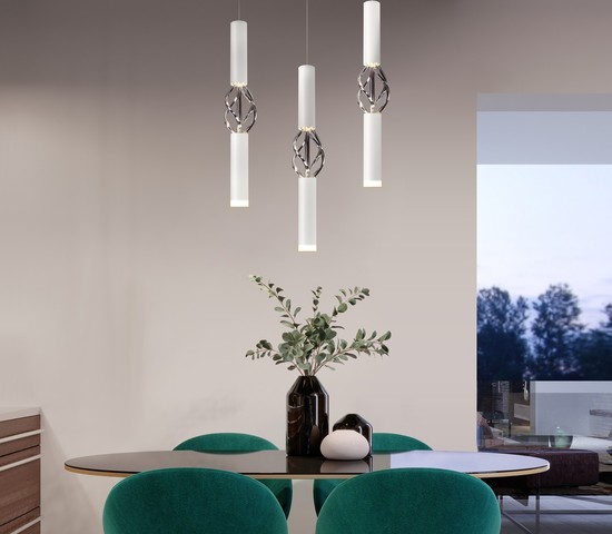 Люстра 50191/1 LED белый/хром