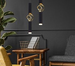 Люстра 50191/1 LED черный/золото