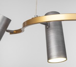 Люстра 90103/5 матовый серый/золото