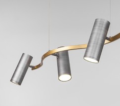 Люстра 90103/5 матовый серый/золото