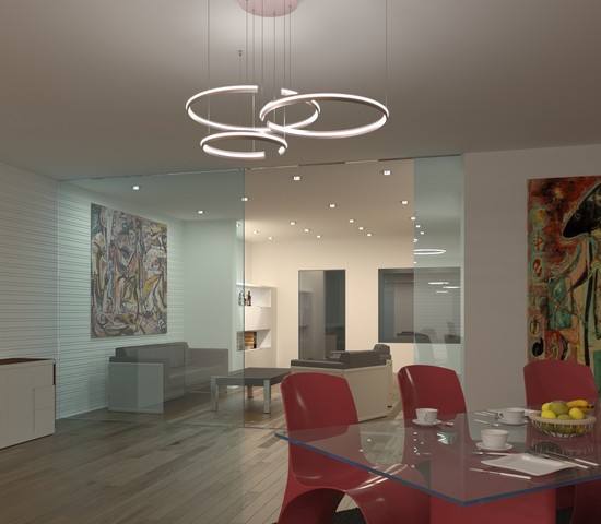 Люстра 90280/3 сатин-никель Smart