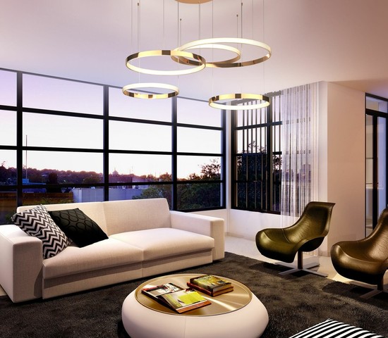 Люстра 90275/5 медный Smart