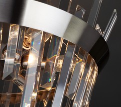 Люстра 10111/5 сатин-никель/прозрачный хрусталь Strotskis