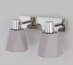 Настенный светильник 20087/2 хром/серый