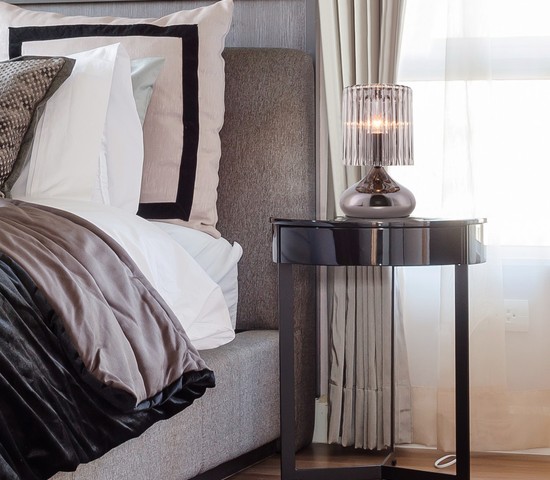 Настольная лампа 01068/1 черный жемчуг