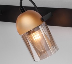 Настенный светильник 20122/3 черный/золото