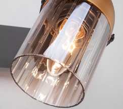 Настенный светильник 20122/2 черный/золото