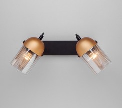 Настенный светильник 20122/2 черный/золото