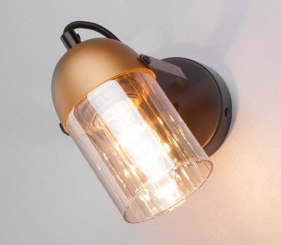 Настенный светильник 20122/1 черный/золото