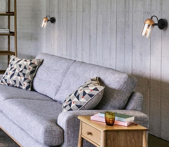 Настенный светильник 20122/1 черный/золото