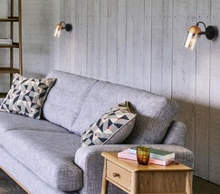 Настенный светильник 20122/1 черный/золото