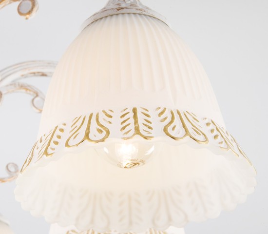 Люстра 60107/8 белый с золотом