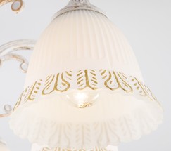 Люстра 60107/8 белый с золотом