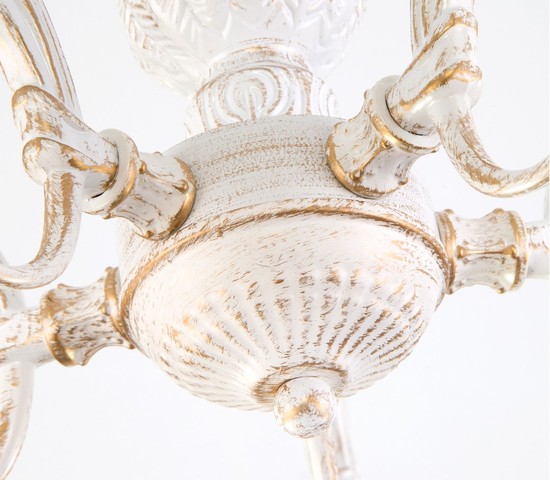 Люстра 60107/5 белый с золотом