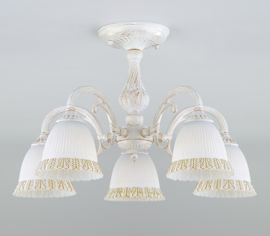 Люстра 60107/5 белый с золотом